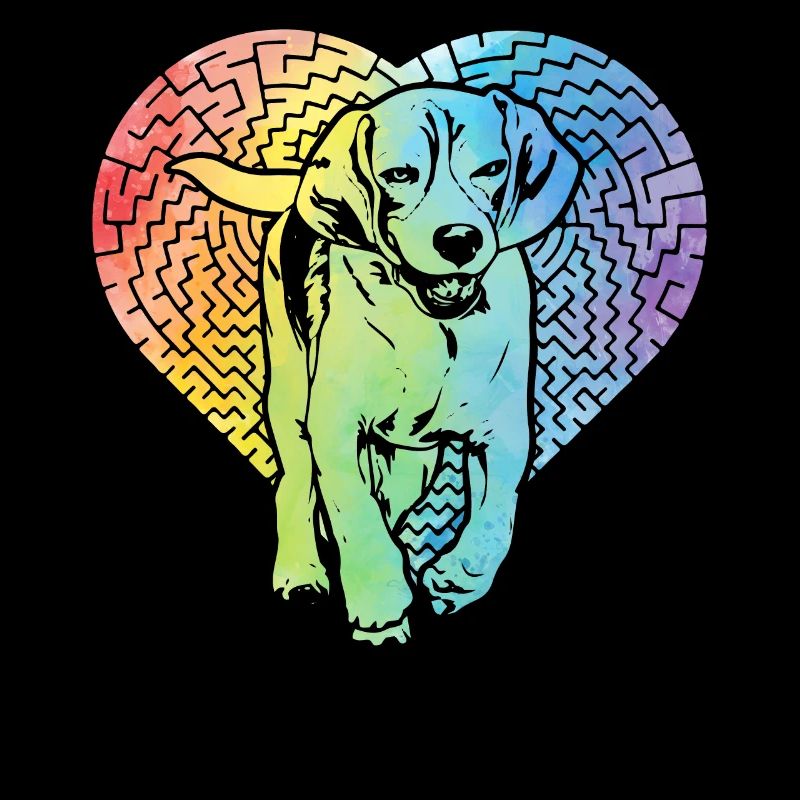 Beagle Hund Retro