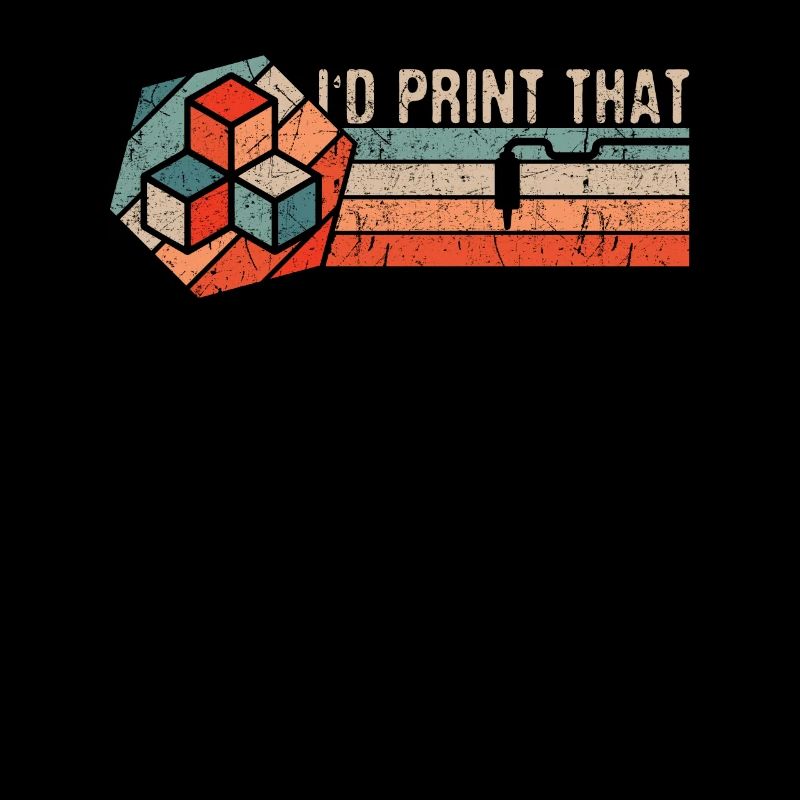 3D Printing 3D Printer Retro Design Slice Print