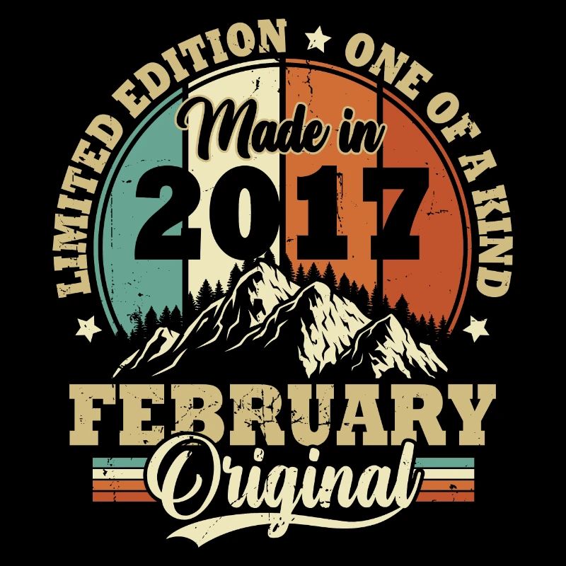 Birthday Gift February 2017 Vintage Retro
