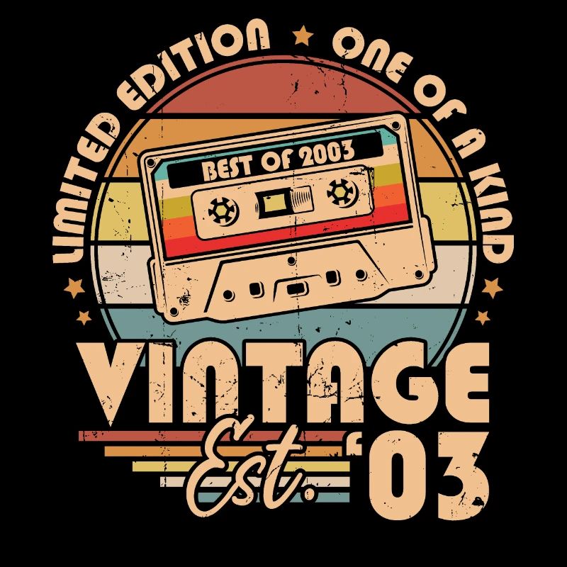 Retro Vintage Geburtstagsgeschenk geboren im Jahr 2003