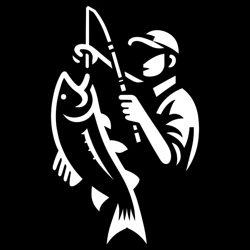 Angler with fish