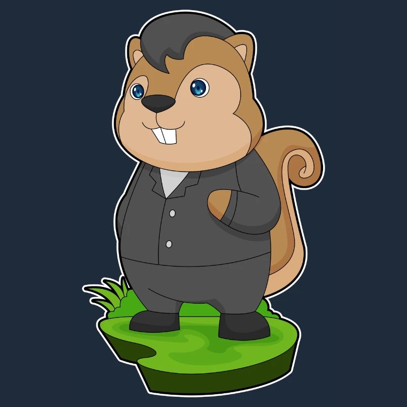 Eichhörnchen Bräutigam Anzug Hochzeit