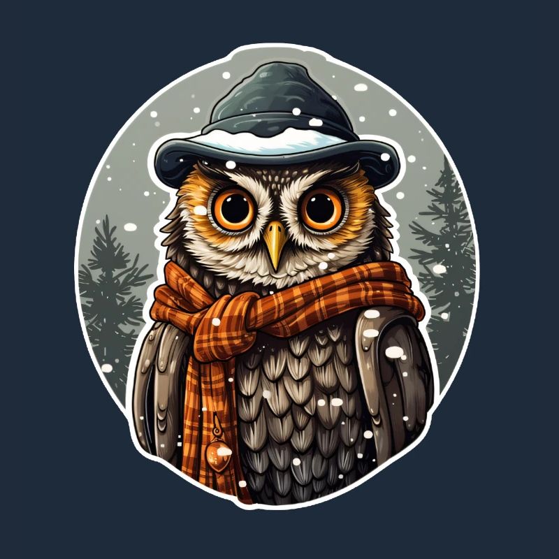 "Schneezauber mit Eulenblick"