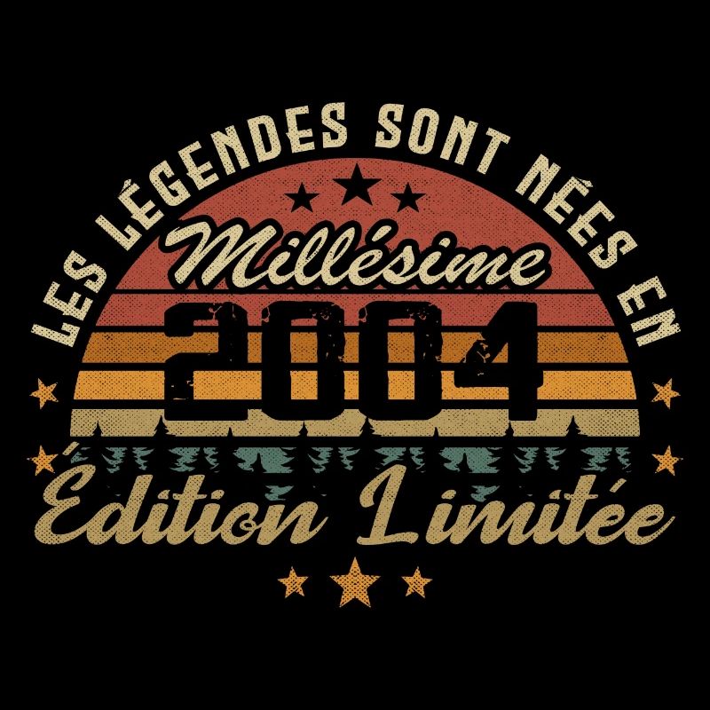 Millésime 2004 Cadeau 20e Anniversaire 20 ans