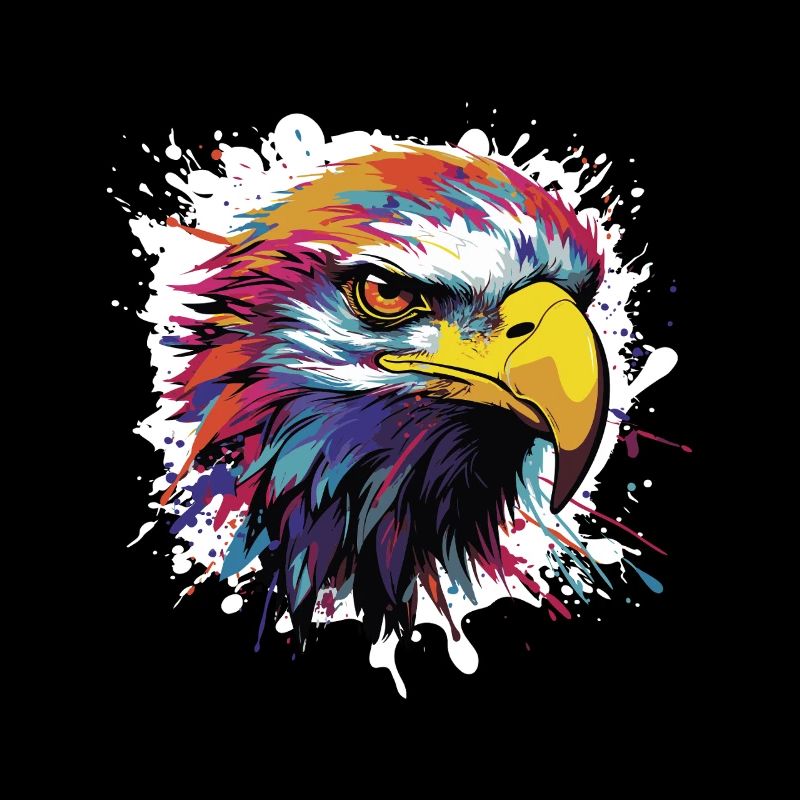 Eagle Animal Pop Art Head