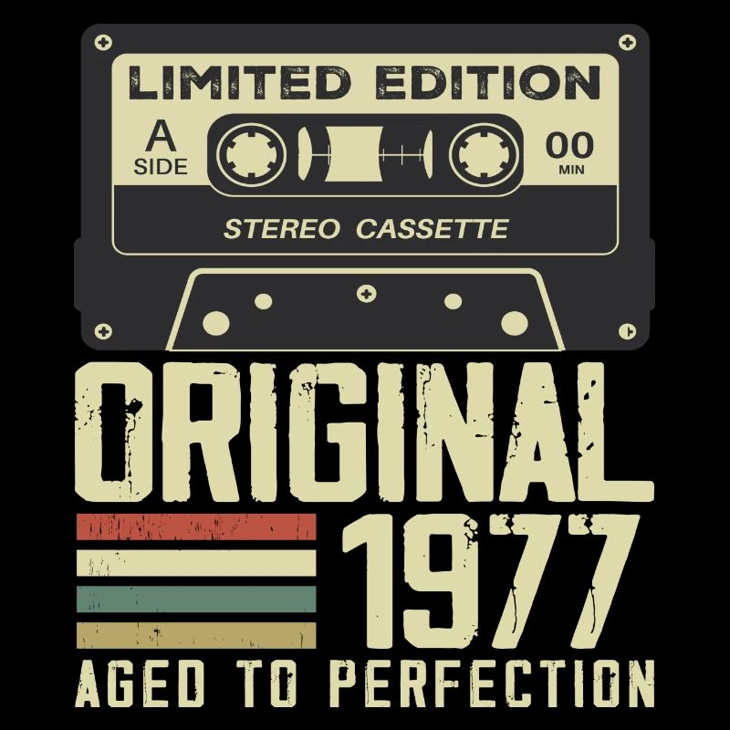 Geschenk zum 47. Jubiläum im Retro-Stil 1977