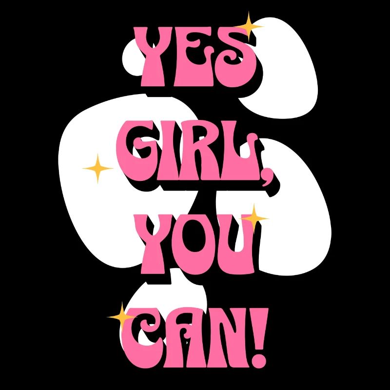 les filles, tu peux ! | Affirmations positives rose