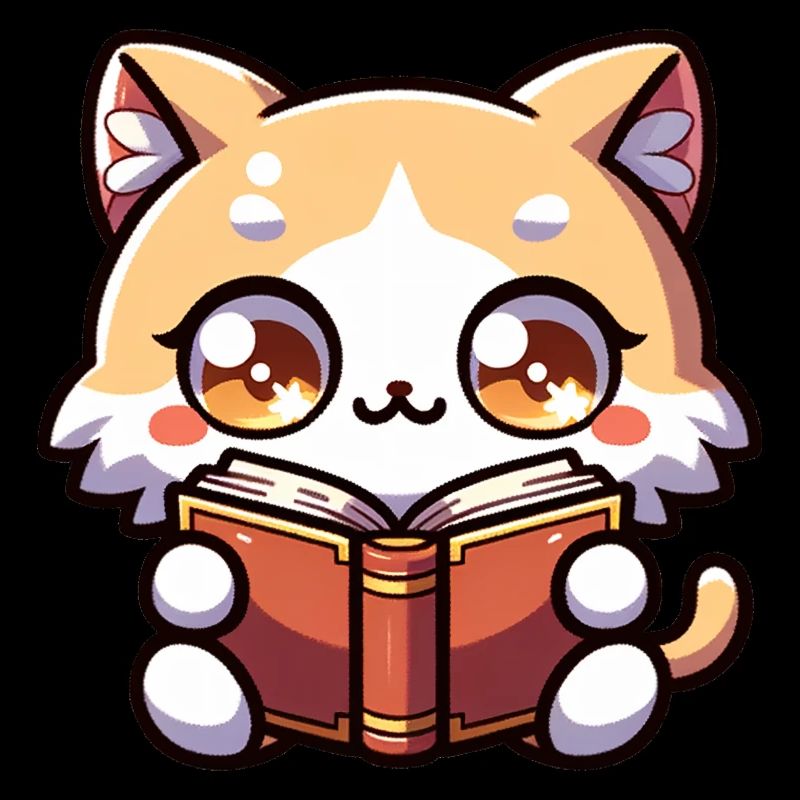 Chat lecture livresque chaton Body impression