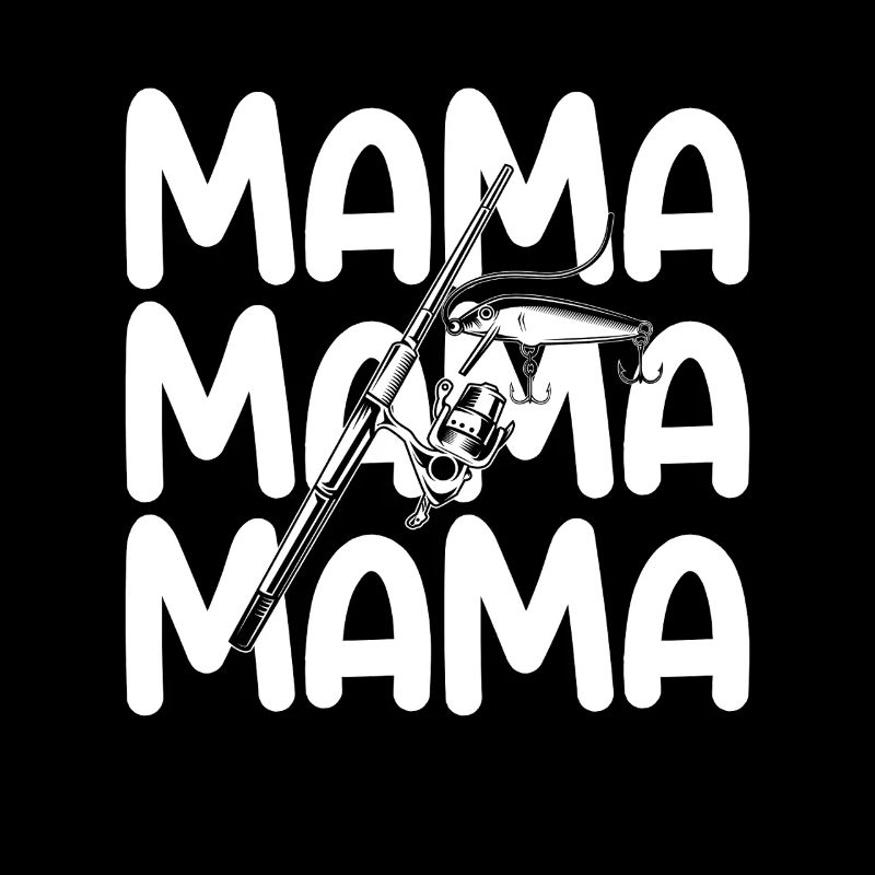 Angler Mama Mutter Angeln