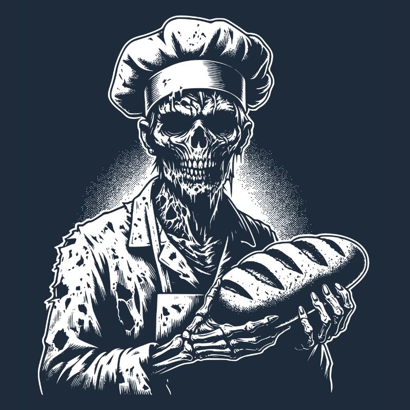 Zombie Bäcker gruseliger Bäcker