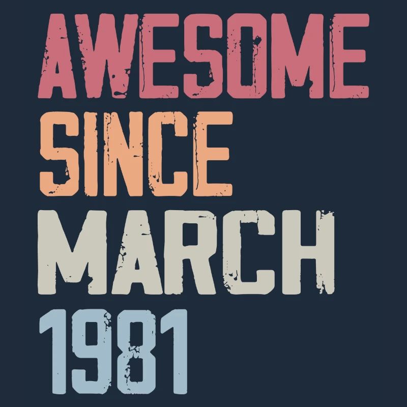 1981 Mars Naissance Anniversaire Mars 1981 Cadeau