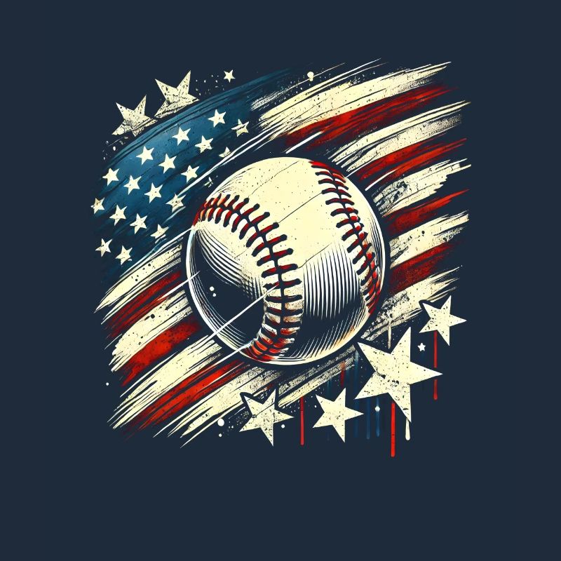 Baseball USA Conception grunge