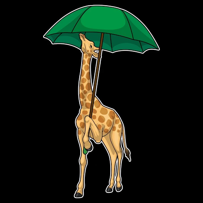 Giraffe Regen Regenschirm