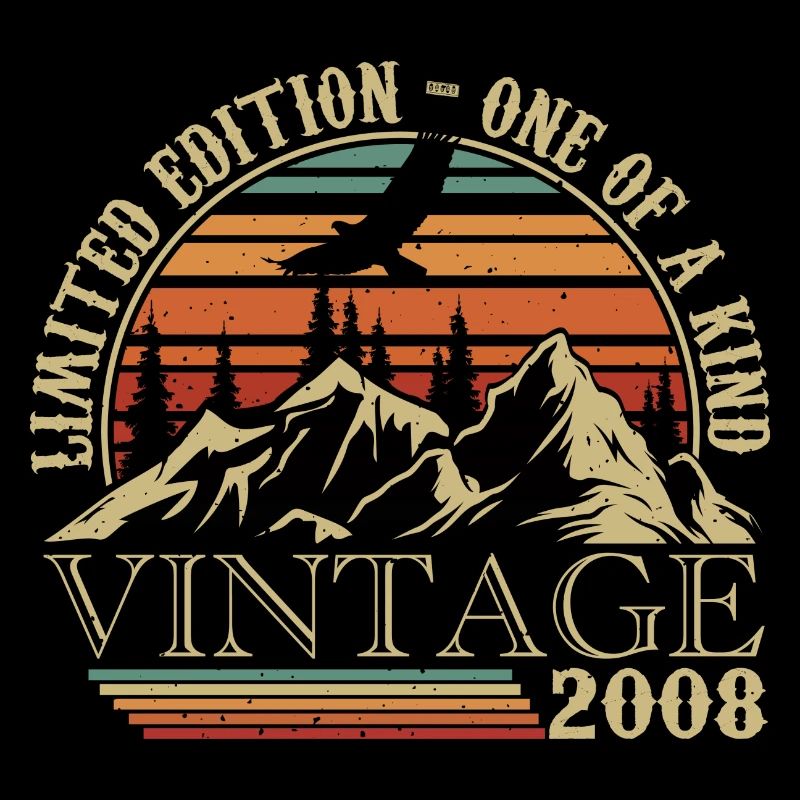 2008 Vintage Retro 2008 Jubiläumsgeschenk