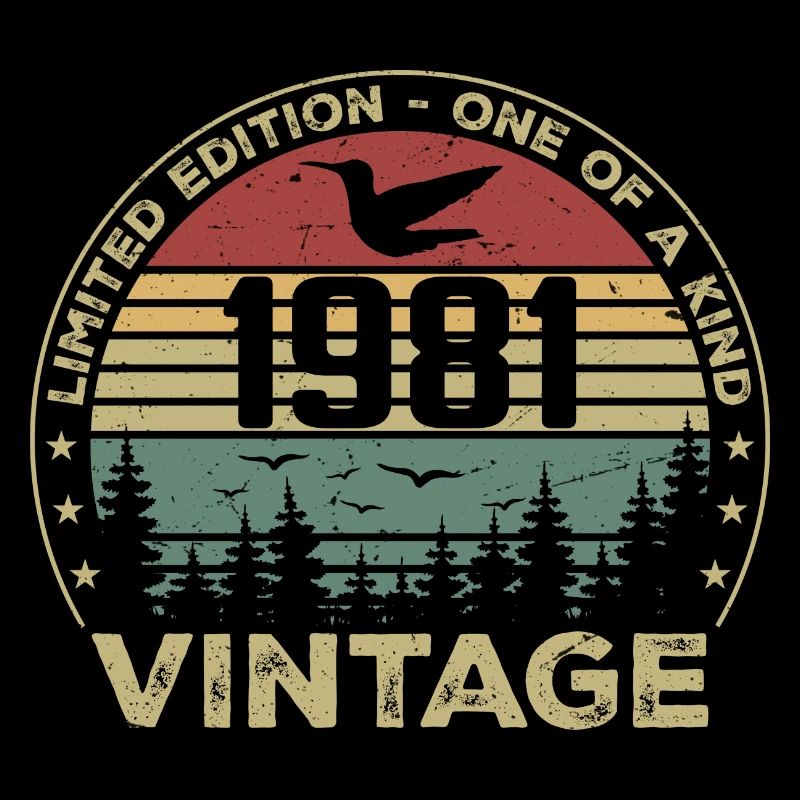 Vintage 1981 Original 1981 Retro Anniversary 1981