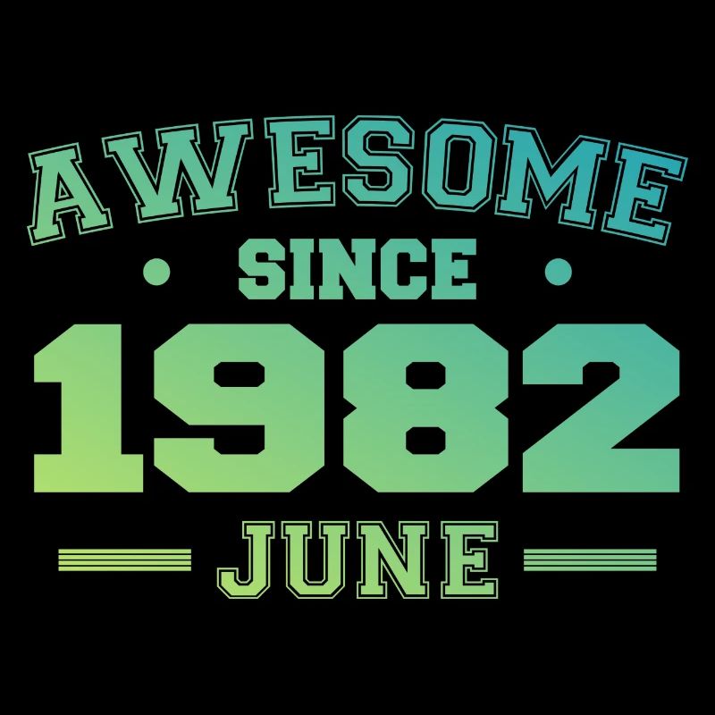 June 1982 Birthday Year 1982 June Gift 1982