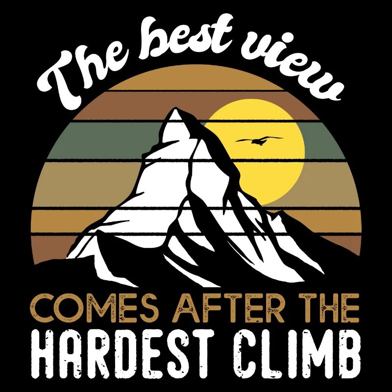 The Best View climb geschenk motivation klettern