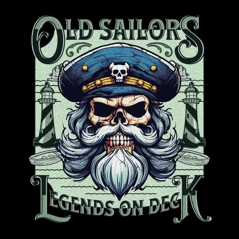 Sailor Skull Skull Captain Ahoy Ship