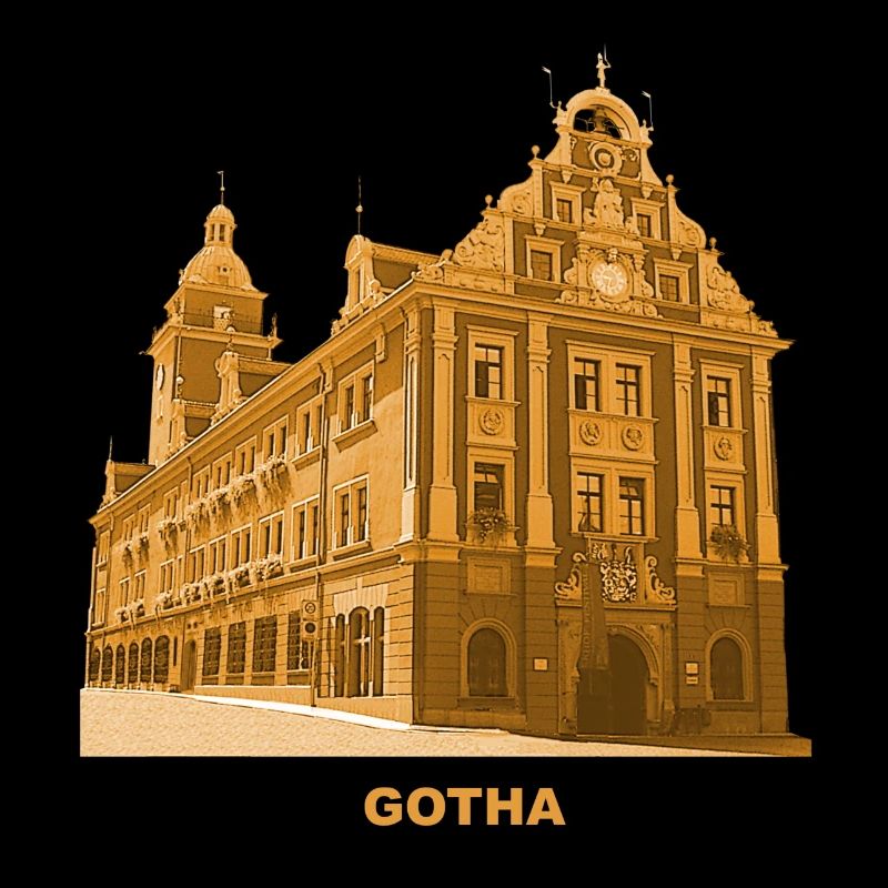 Gotha Town Hall Luther Bach Thuringia