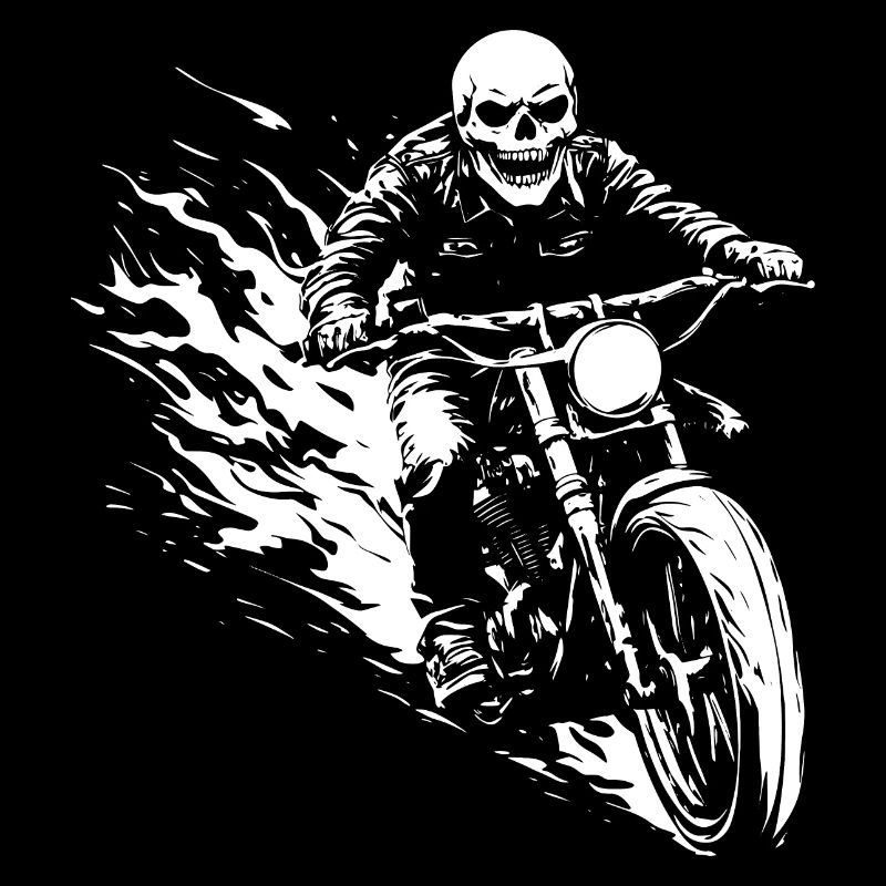 Biker Totenkopf Motorrad Geschenk