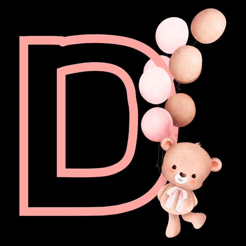Lettre d rose ours