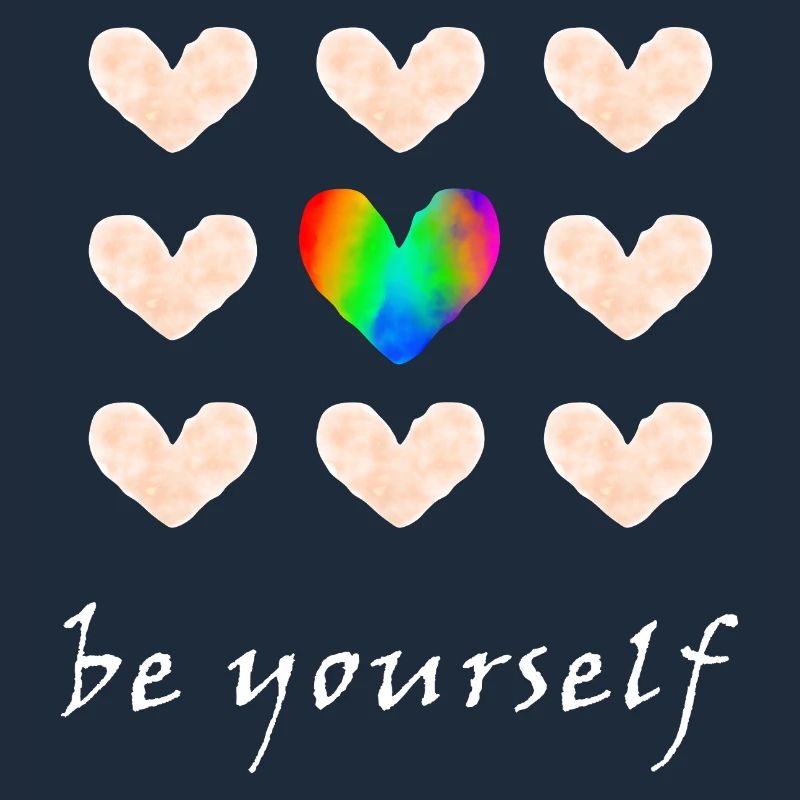Sei du selbst - Regenbogenfarben