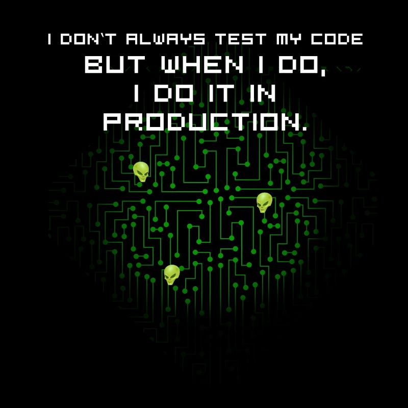 test code nerd joke spruch pc programmierer geek i
