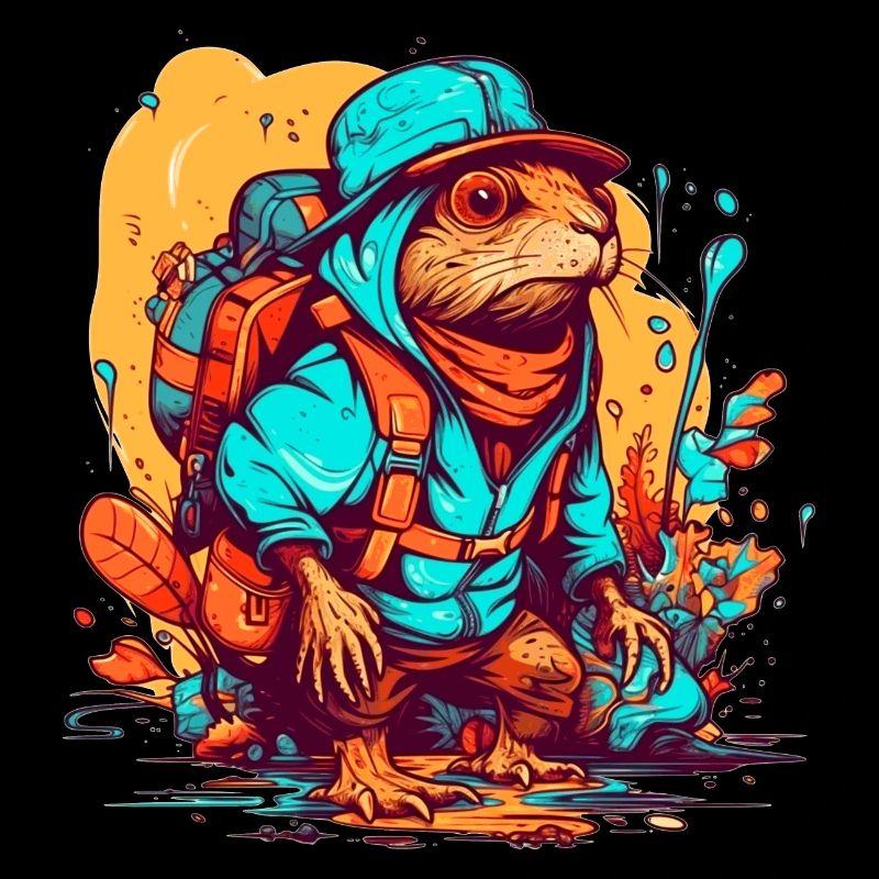 The mole rat is ready for an adventure