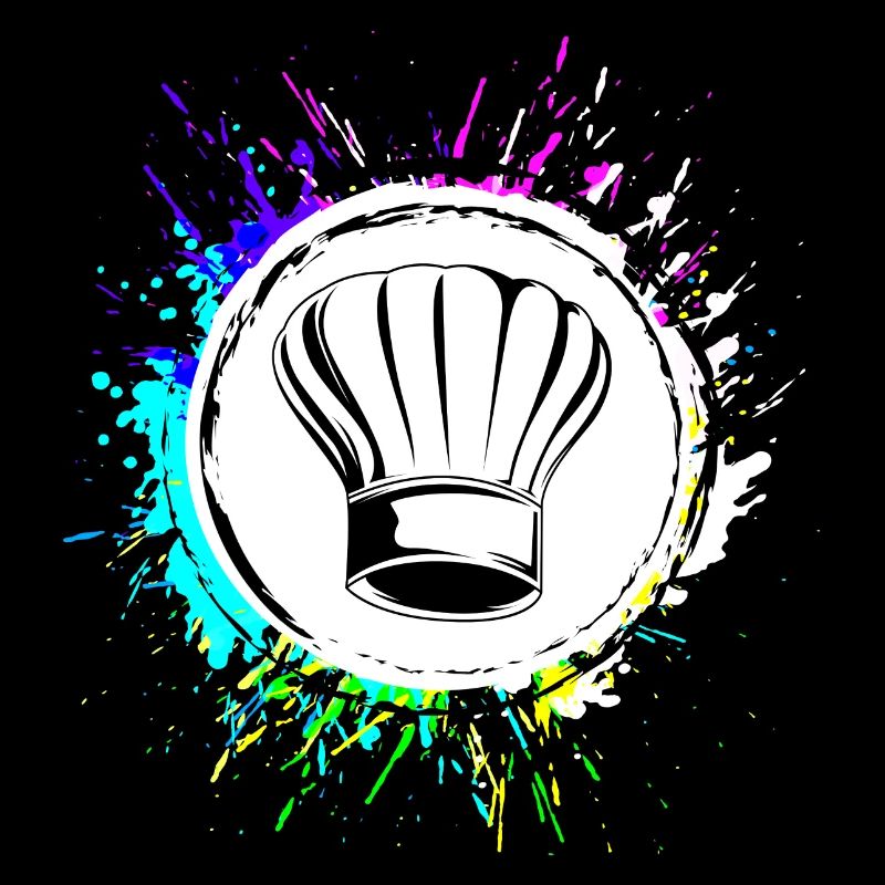 Symbole de chapeau de chef coloré cuisine de chef