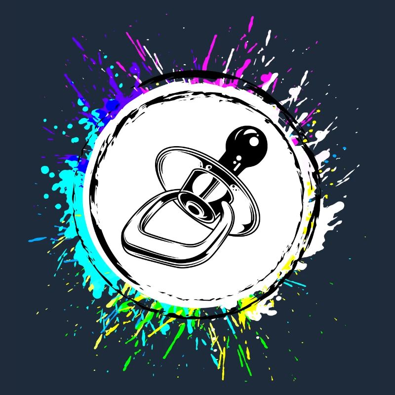 Schnuller Icon Symbol Bunt