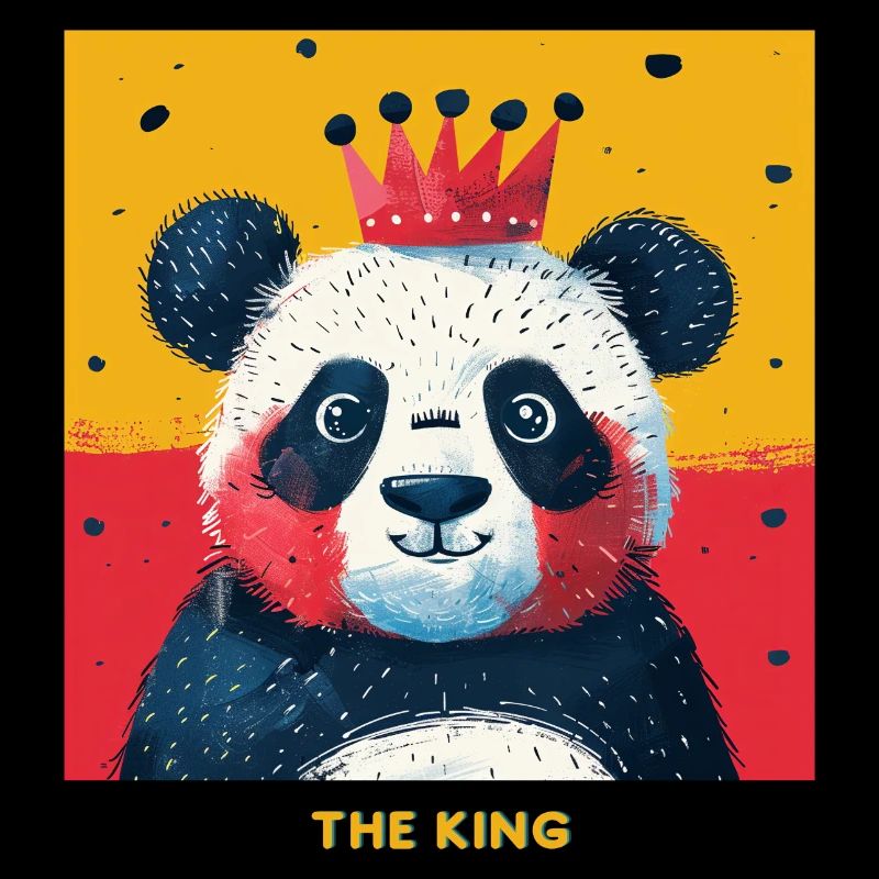 Portrait du roi panda