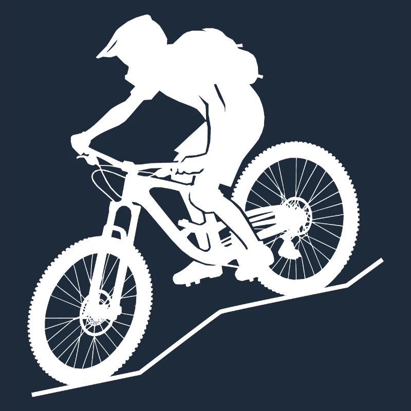 Dynamic mountain biker