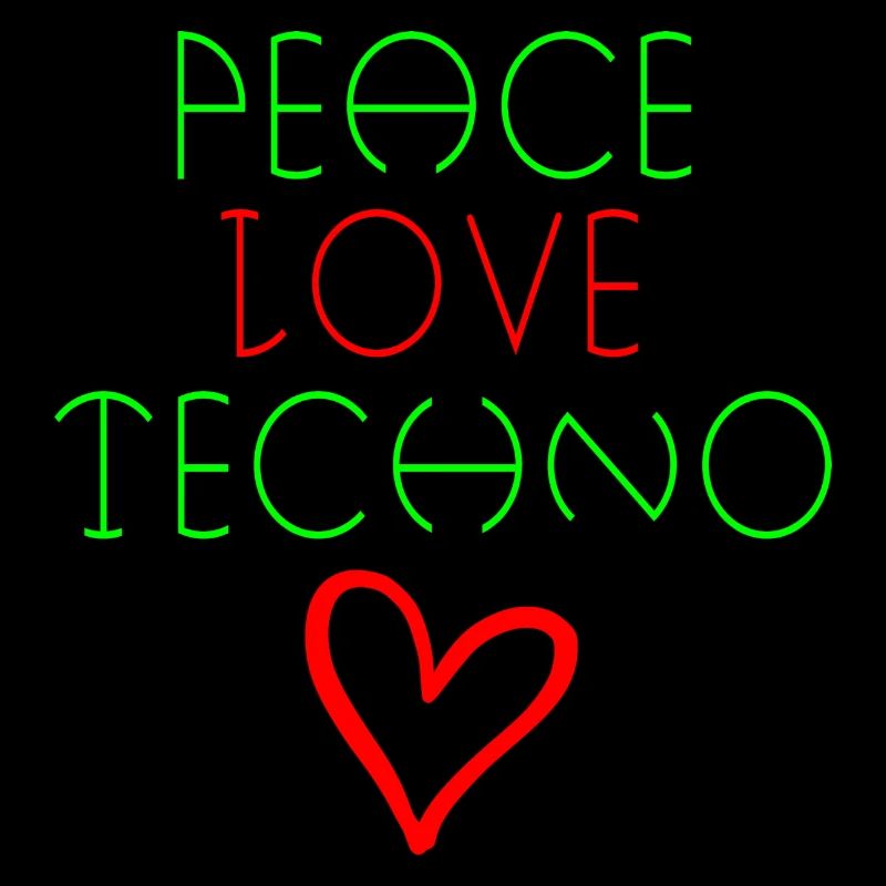 Frieden Liebe Techno Zitat