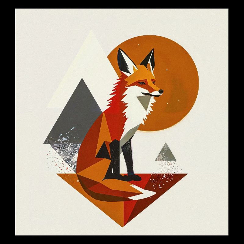 Wild Fox: Abstract Nature Art