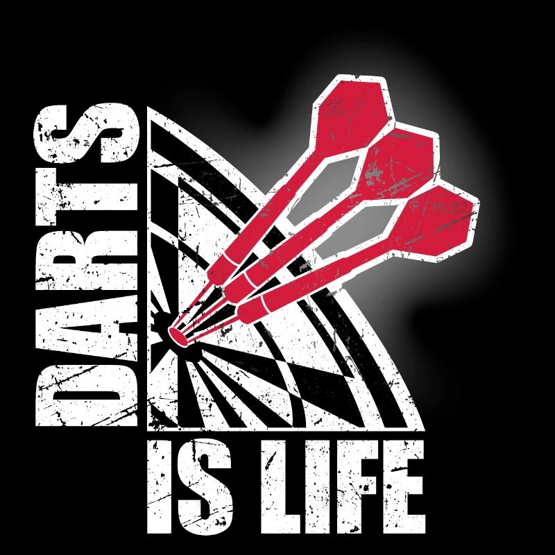 Darts is Life Spieler Board Dartpfeil Dartscheibe