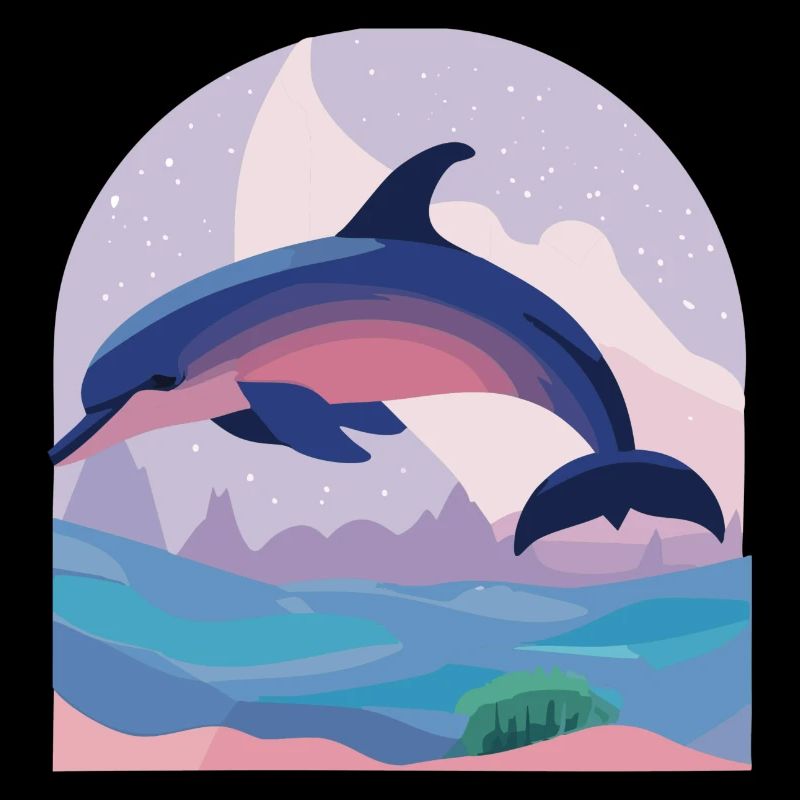 Skipping Dolphin (Dreamy Animals Collection)