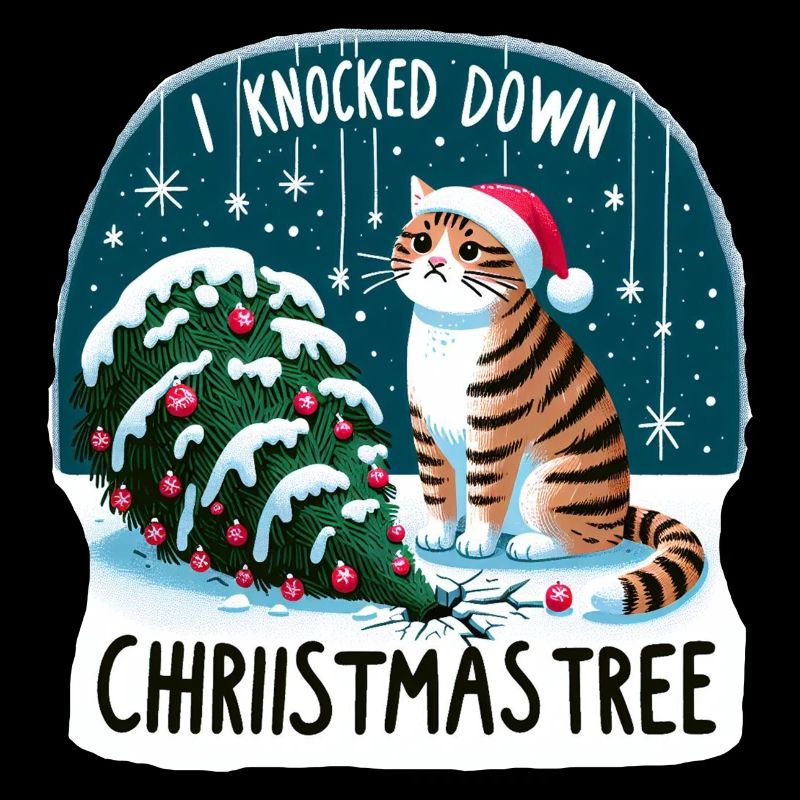 i knocked down the christmas tree
