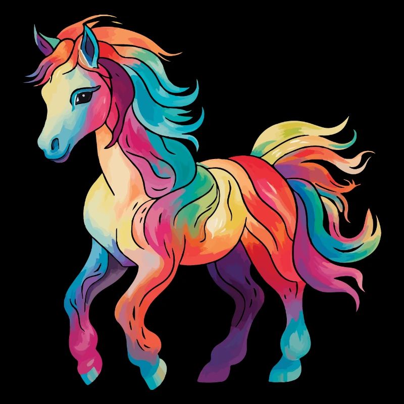 Buntes Pony