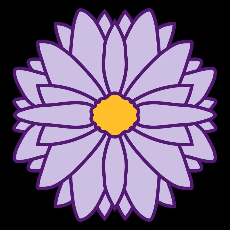 Round Pretty Flower Design