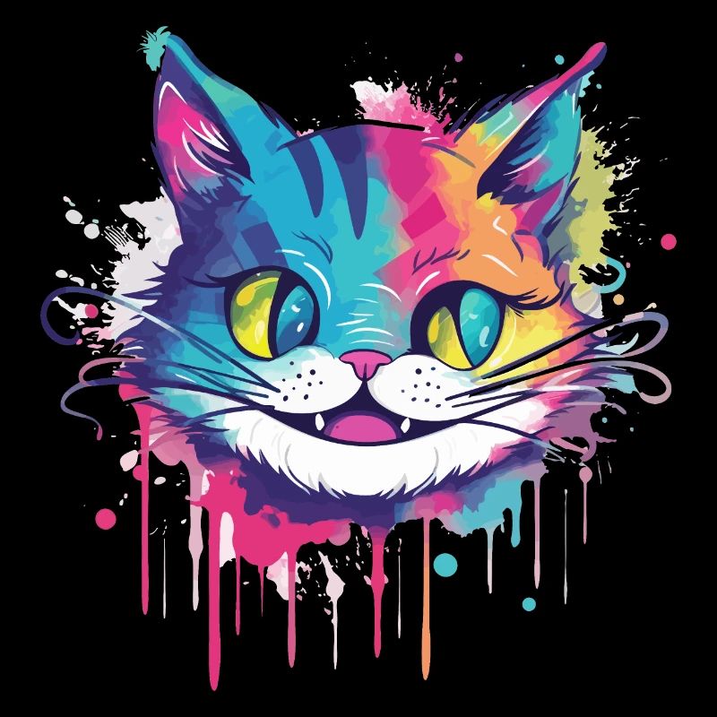 Chat de couleur folle