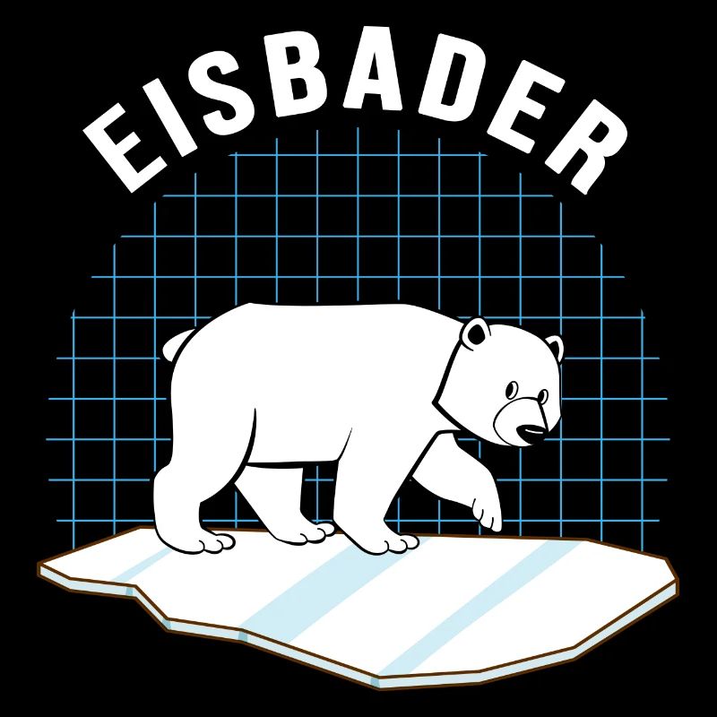 Eisbader Eisbär im Eisbad Winterbaden