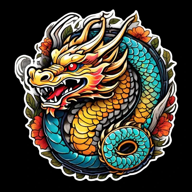 Asiatischer Drache - Japan - Chinesisch