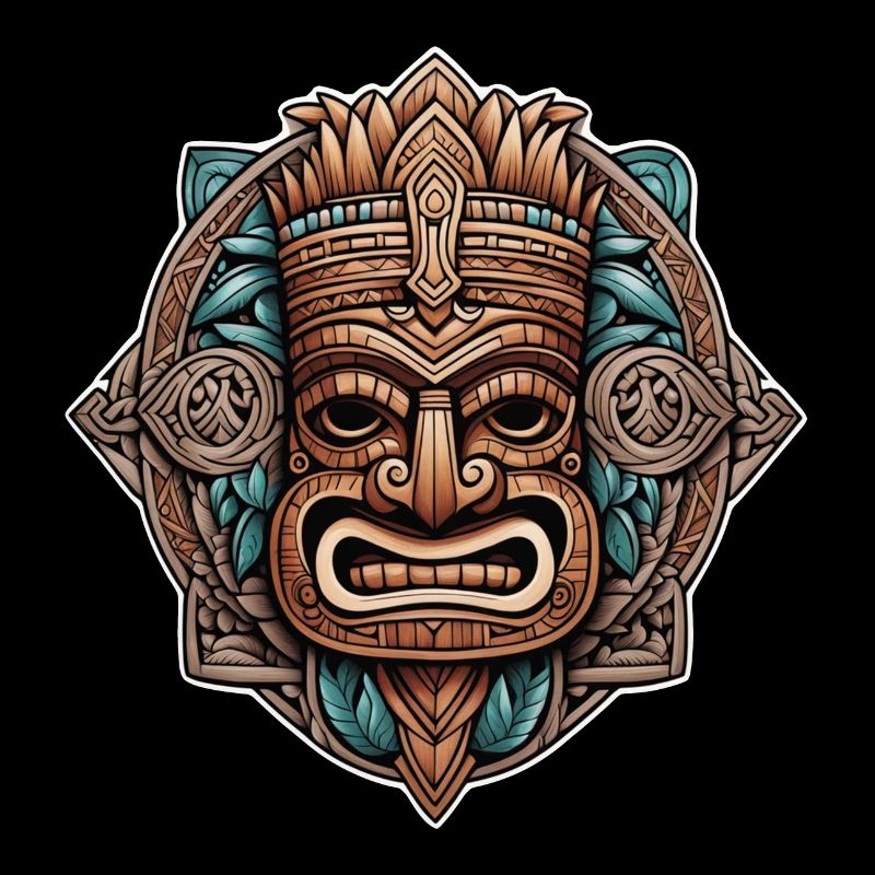 tiki beach - statue polynèsie