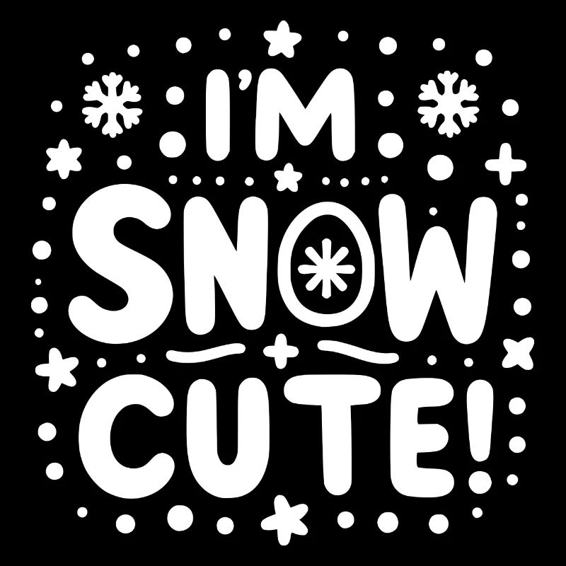 Je suis mignon comme neige
