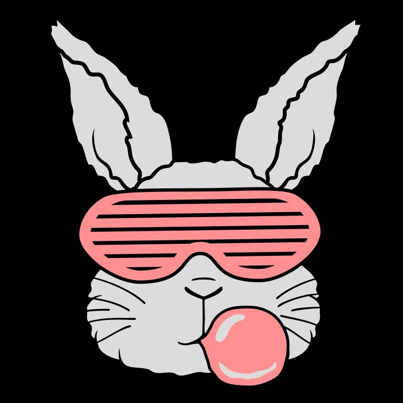 Chewing gum bubble lapin cool
