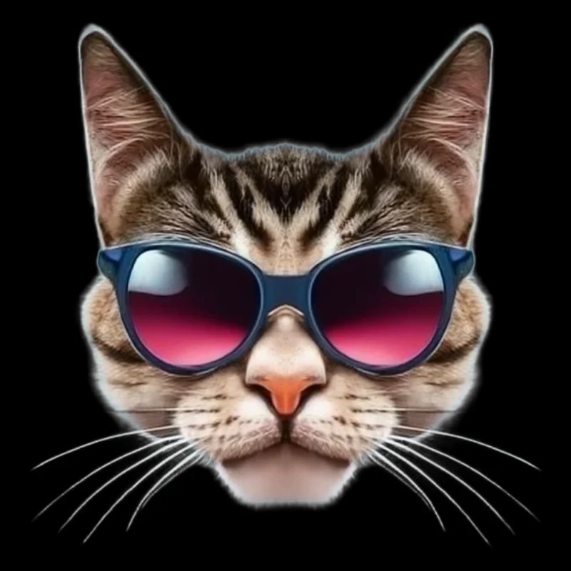 Klasse Katze mit Sonnenbrille