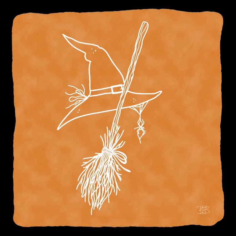 « Witch », Boho Line Art Design, série « Halloween »