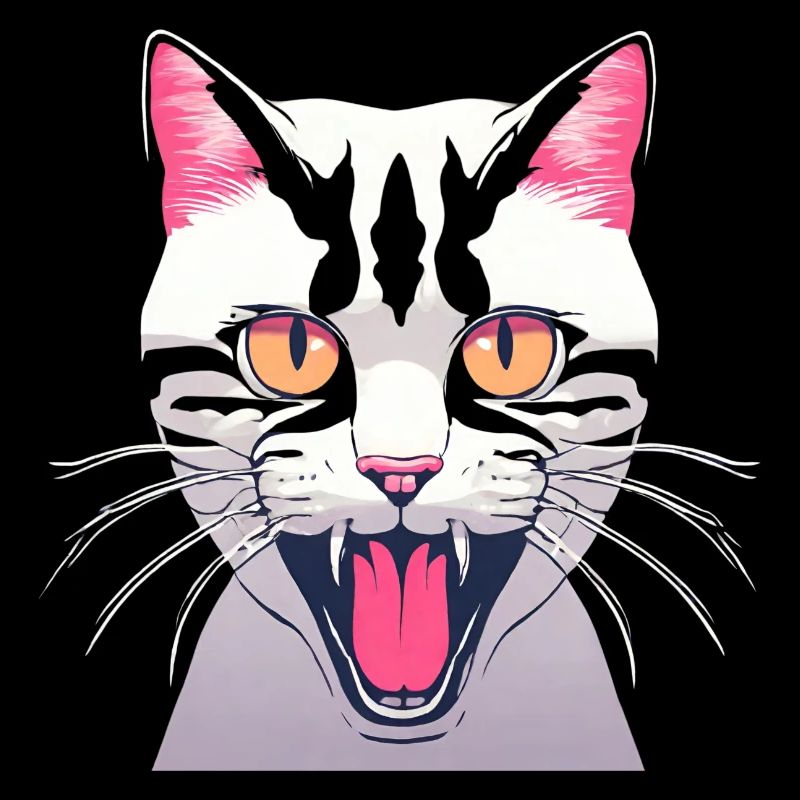 Wütende Katze