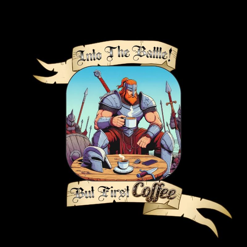 INTO THE BATTLE BUT FIRST COFFEE