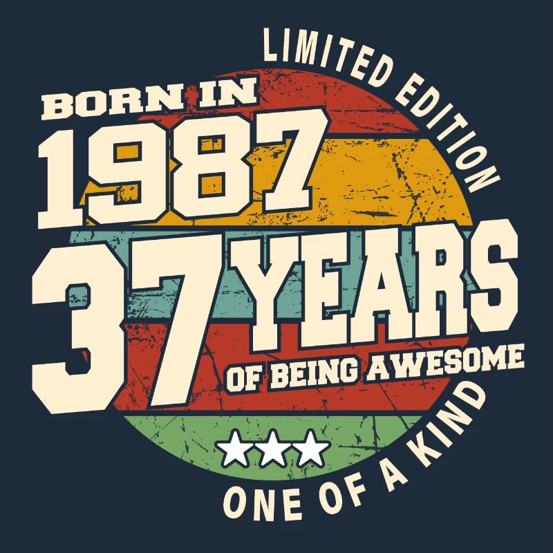 1987 Vintage Retro Classique 37 ans